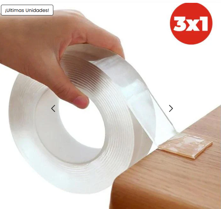 PROMO 3x1 Cinta Doble Faz Lavable Y Reutilizable