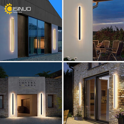 Apliques lineales largos para balcones