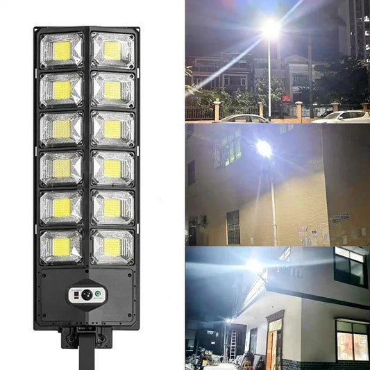 Lampara con panel solar grande 400 W